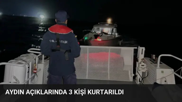 Aydın Açıklarında 3 Kişi Kurtarıldı