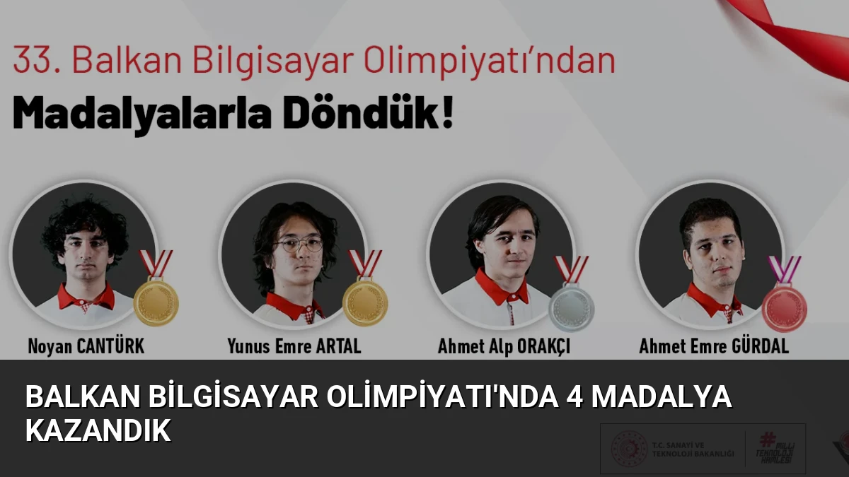 Balkan Bilgisayar Olimpiyatı’nda 4 Madalya Kazandık