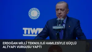 Erdoğan Millî Teknoloji Hamlesiyle Güçlü Altyapı Vurgusu Yaptı