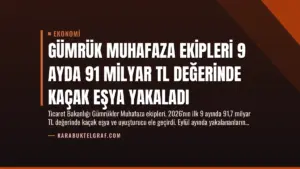 Gümrük Muhafaza Ekipleri 9 Ayda 91 Milyar TL Değerinde Kaçak Eşya Yakaladı