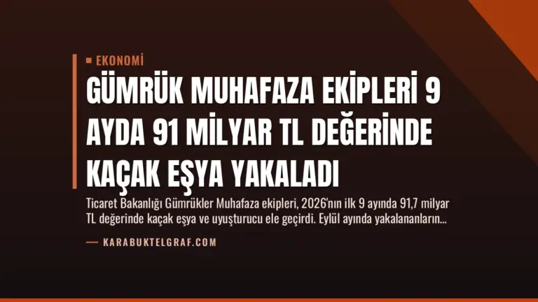 Gümrük Muhafaza Ekipleri 9 Ayda 91 Milyar TL Değerinde Kaçak Eşya Yakaladı
