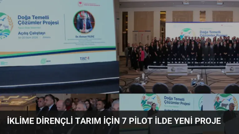 İklime Dirençli Tarım İçin 7 Pilot İlde Yeni Proje