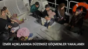 İzmir Açıklarında Düzensiz Göçmenler Yakalandı