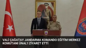 Vali Çağatay Jandarma Komando Eğitim Merkez Komutanı Ünal’ı Ziyaret Etti