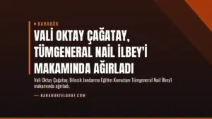 Vali Oktay Çağatay, Tümgeneral Nail İlbey'i Makamında Ağırladı